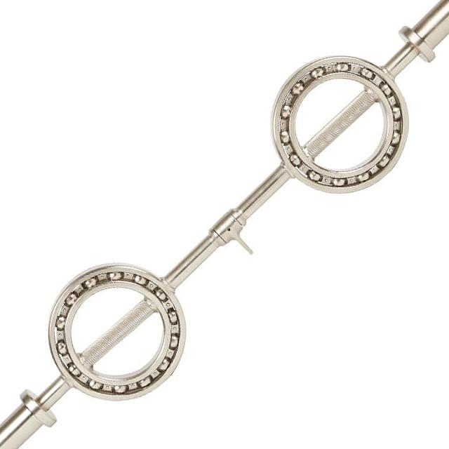 4ft Olympic Supra Curl Bar miaraka amin'ny 360&deg; mihodinkodina