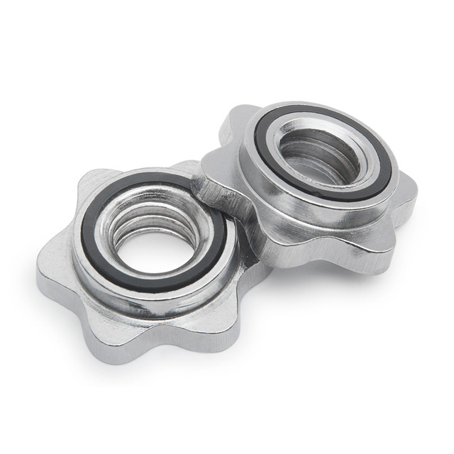 1-inčni kromirani Spin Lock ovratnici za standardne utege s navojem