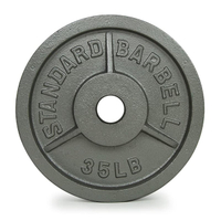แผ่นน้ำหนักโอลิมปิกมาตรฐาน Barbell เหล็กหล่อ – Old School – ตั้งแต่ 2.5LB ถึง 45LB