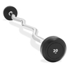 Gummifestes EZ Curl-Langhantelset (20–110 LB) | Vorgespannte R&auml;ndelstange