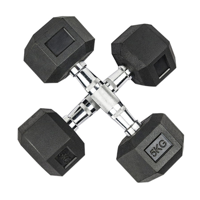 ربر Hex Dumbbells سيٽ (1KG کان 70KG، 3LB کان 120LB)