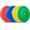 Imikino ya Olempike Barbell Rubber Bumper - Amabara (5KG kugeza 25KG, 10LB kugeza 55LB)