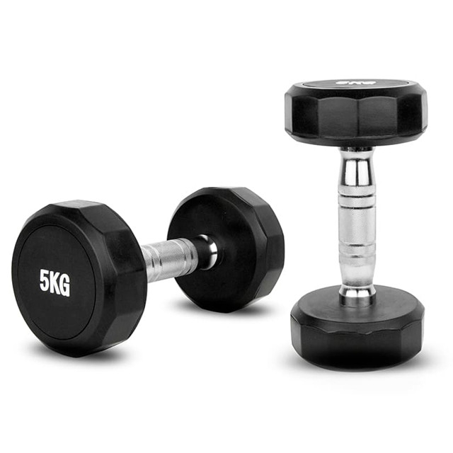12面ラバーコーティングダンベルセット(2.5KG～50KG)