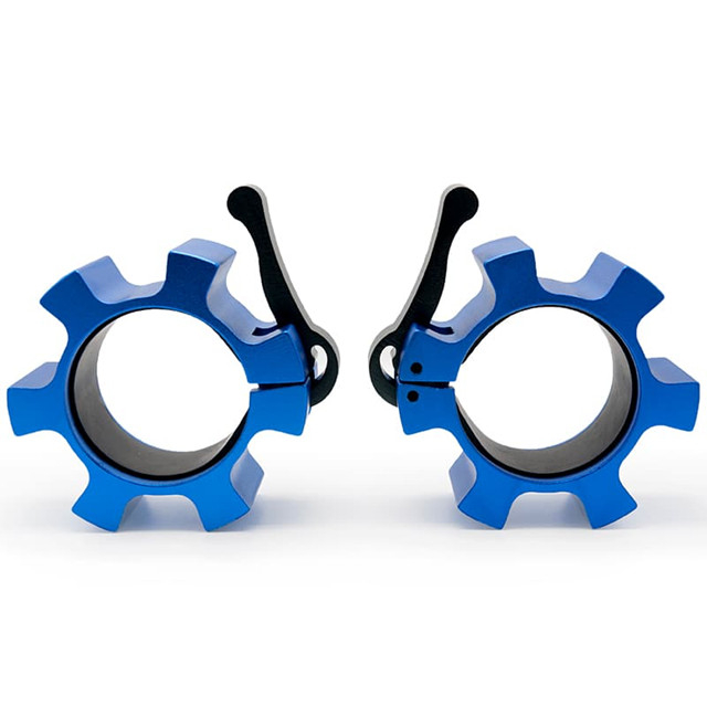 Aluminiyɔmu Olɛnpi Barbell Collars (Pair) minnu bɛ bɔ teliya la .