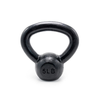 Black Cast Iron Kettlebells (Kuchokera 5 LB mpaka 100 LB) - Classic Russian Design