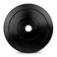 Placas protectoras de caucho macizo: negras (de 5 kg a 25 kg)