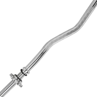 47-inch EZ Curl Bar mei Threaded Spin-Lock Collars