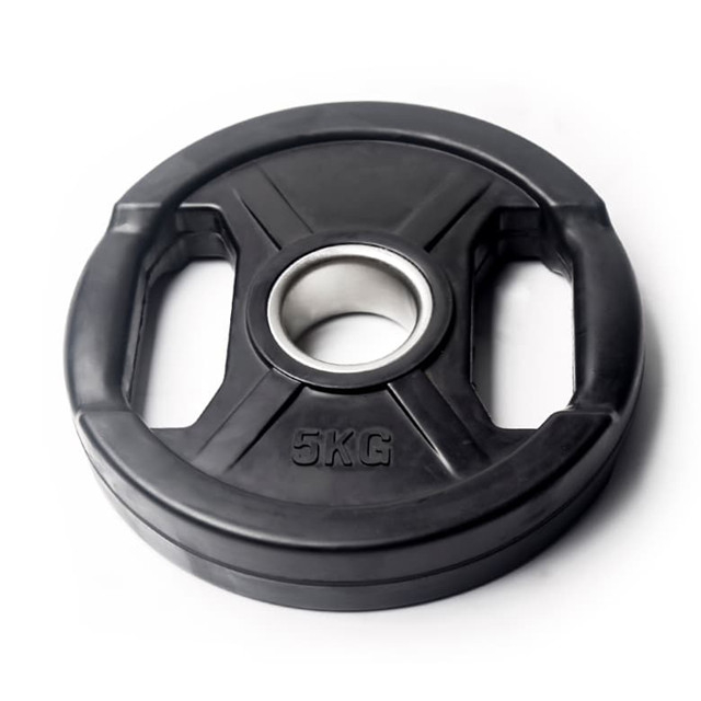 Olympia-Plattenset mit gummibeschichtetem Griff – 2 Griffe (1,25 kg bis 25 kg)